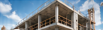 Edificação em fase de construção.