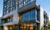 Referência de edificação contemporânea.